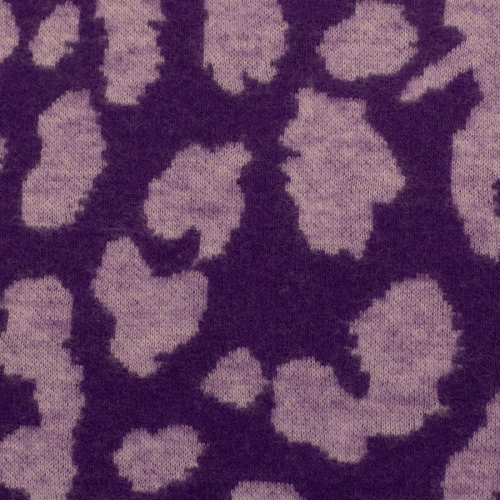 Preview: Jacquard Jersey - Emily Leo - frost/petunia
