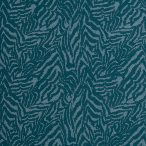 Preview: Jacquard Jersey - Emily Tiger - provincial blue/gulf coast