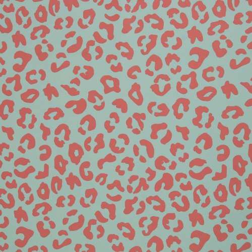 Kunstleder - Happy Leo - by Cherry Picking - mint/koralle - Swafing
