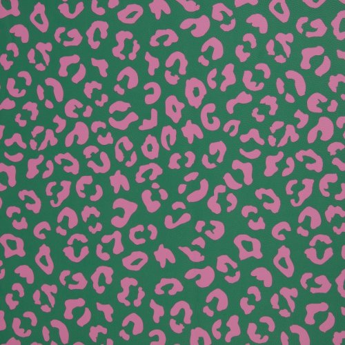 Kunstleder - Happy Leo - by Cherry Picking - grün/pink - Swafing