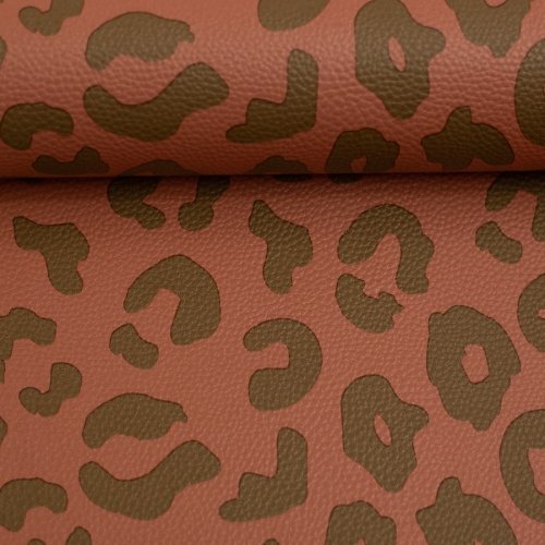 Kunstleder - Happy Leo - by Cherry Picking - terracotta/braun - Swafing