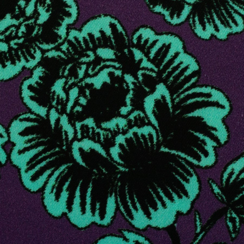 Preview: Viskose - Poenis - mint/lila - Opulence - Swafing by Cherry Picking