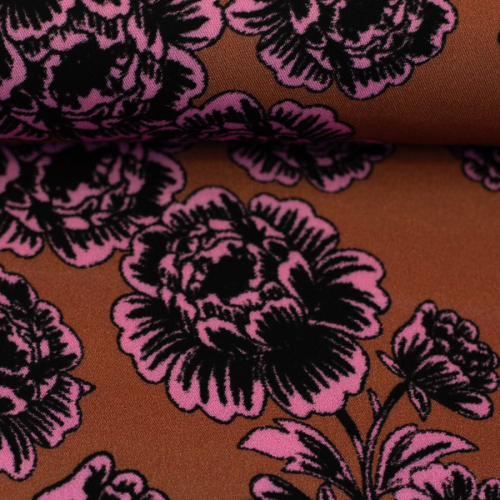 Viskose - Poenis - rosa/terracotta - Opulence - Swafing by Cherry Picking