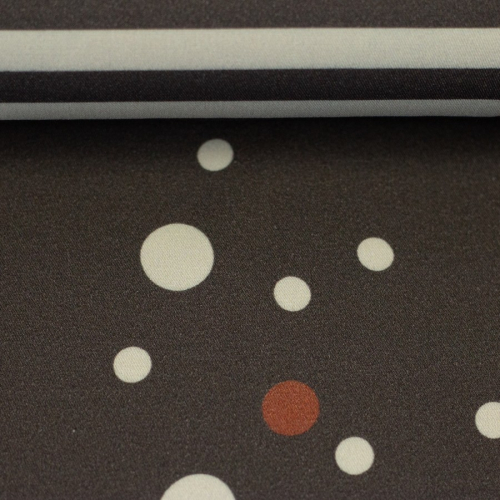Viskose Panel - Abstrakt - beige/peppercorn - Bordure Studio - Swafing by Kibadoo