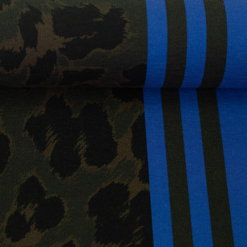 Modal French Terry - Leo Streifen - blau/anthrazit - Swafing by Kibadoo