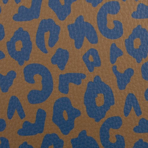 Preview: Kunstleder - Happy Collection - Leo - braun/blau Swafing by Cherry Picking