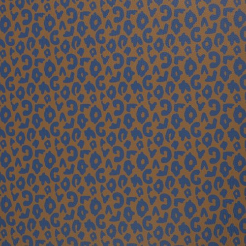 Preview: Kunstleder - Happy Collection - Leo - braun/blau Swafing by Cherry Picking