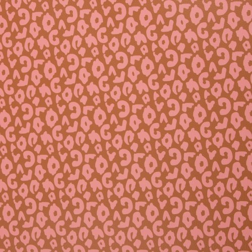 Preview: Kunstleder - Happy Collection - Leo - terracotta/rosa - Swafing by Cherry Picking