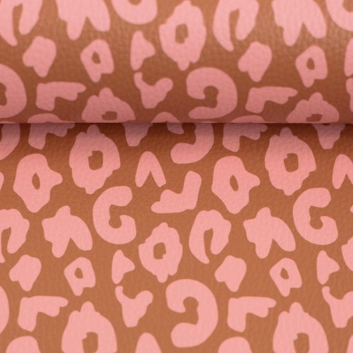 Kunstleder - Happy Collection - Leo - terracotta/rosa - Swafing by Cherry Picking