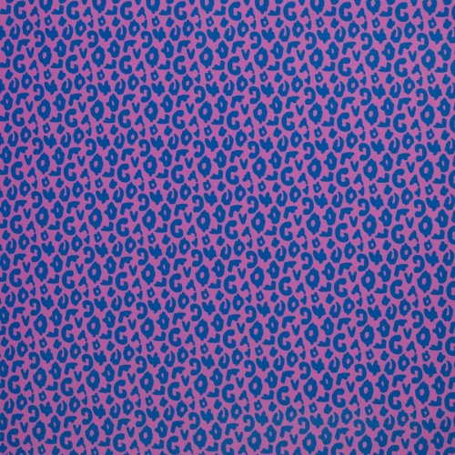 Preview: Kunstleder - Brush & Wild - Leo - lila/blau - Swafing by Cherry Picking
