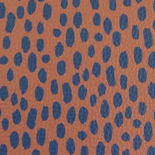 Preview: Kunstleder - Brush & Wild - Brush - terrakotta/blau - Swafing by Cherry Picking