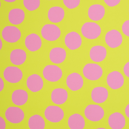 Oxford Gewebe - wasserabweisend - Große Punkte - neongrün/rosa - Swafing by Cherry Picking