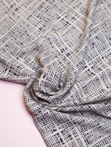 Viskose mit LENZING™ ECOVERO™ Fasern - Path - dark navy - MeetMilk