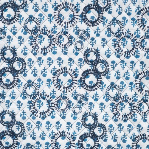 Preview: Doubleface Baumwoll Stepper - Elwine Flowers - dark navy/blue