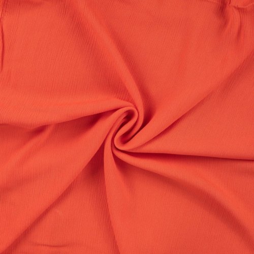 Viskose Crincle - uni - coral