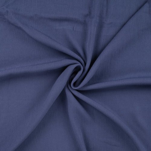 Viskose Crincle - uni - denim