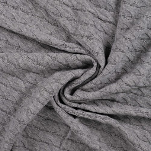 Viskose Strick - Cozy Twist - grey melange