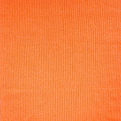 Ripp Bündchen - uni - neon orange meliert
