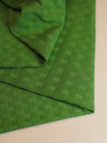 Bio Jacquard Jersey - Chess Knit - evergreen - Mind the Maker