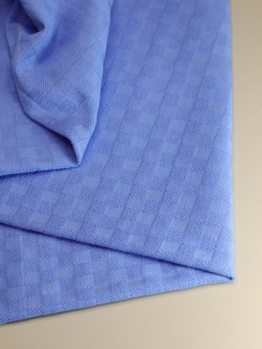Bio Jacquard Jersey - Chess Knit - sky haze - Mind the Maker