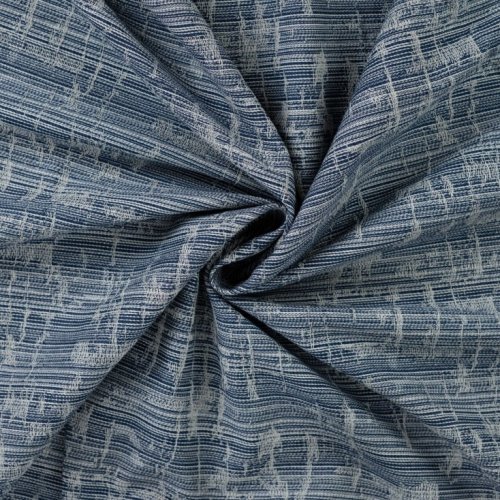 Preview: Jacquard Denim - Gridlinie - blue