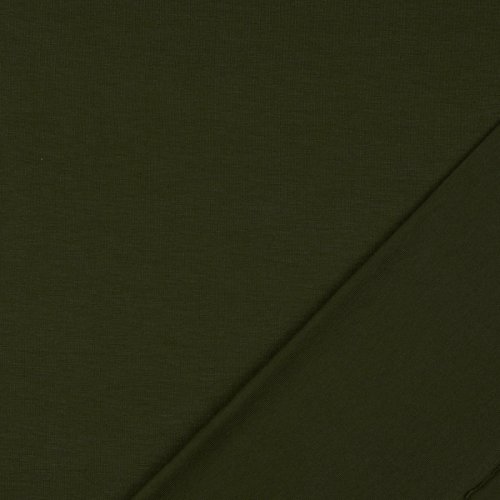 Viskosejersey - uni - khaki
