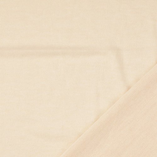 Preview: Strickjersey uni - Moon - creme