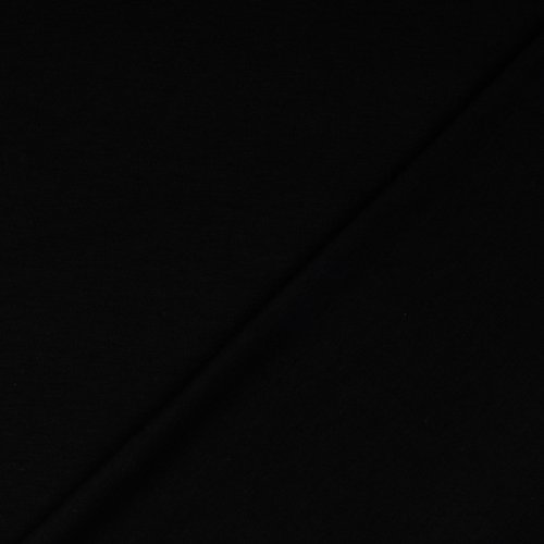 Heavy Viskosejersey - uni - schwarz