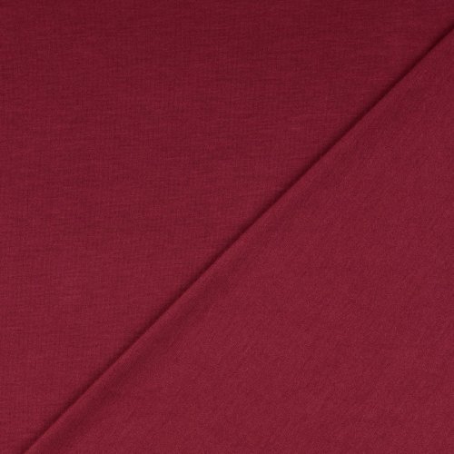 Heavy Viskosejersey - uni - weinrot