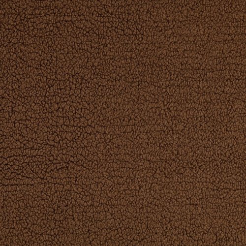 Preview: RESTSTÜCK 1,40m !!! - Doubleface - Wildlederimitat mit Teddyplüschabseite - braun