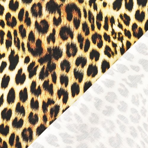 Preview: French Terry - Herko Leo  - sand/schwarz/braun