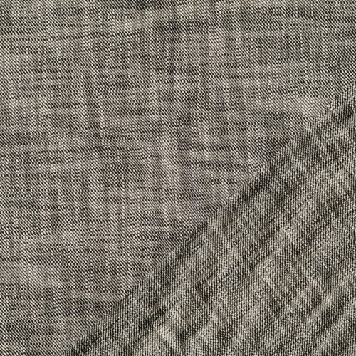 Preview: Baumwollgemisch - Tweed - meliert - schwarz