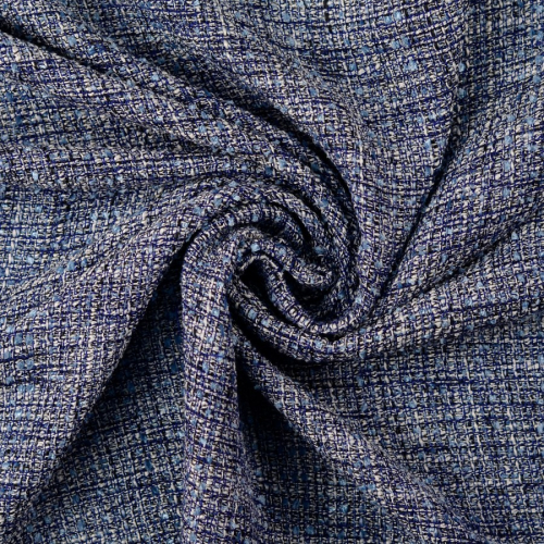Tweed Bouclé - Iwona - blue
