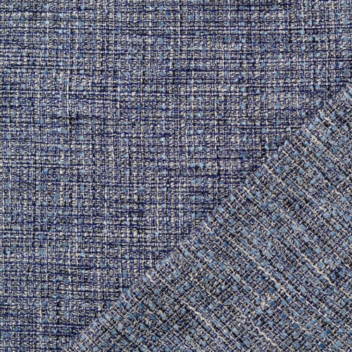 Preview: Tweed Bouclé - Iwona - blue