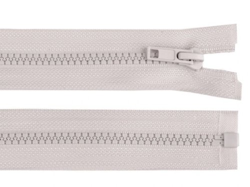 Reißverschluss - 80 cm teilbar - greige