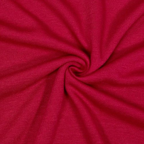 Viskose Strick Jersey - Merino Touch - uni - red