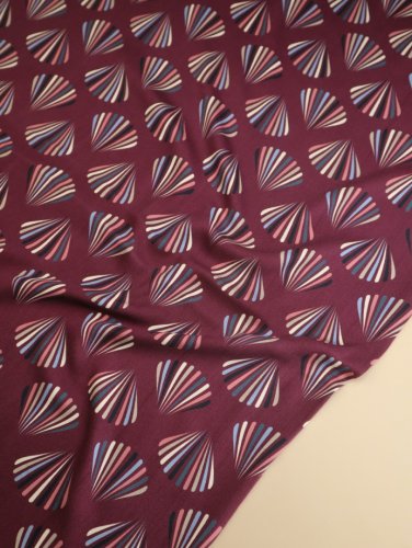 Preview: Viskose Twill mit LENZING™ ECOVERO™ Fasern - Fanny - mulberry - Mind the Maker