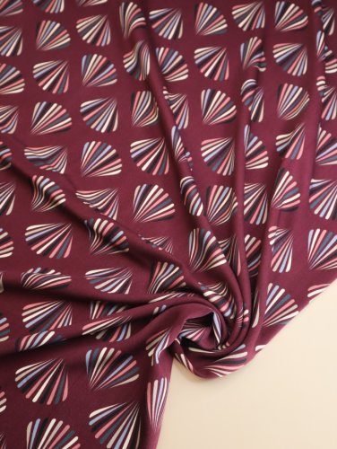 Viskose Twill mit LENZING™ ECOVERO™ Fasern - Fanny - mulberry - Mind the Maker