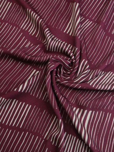 Preview: Viskose Twill mit LENZING™ ECOVERO™ Fasern - Sticks - mulberry - Mind the Maker