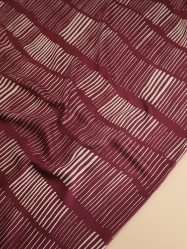 Preview: Viskose Twill mit LENZING™ ECOVERO™ Fasern - Sticks - mulberry - Mind the Maker