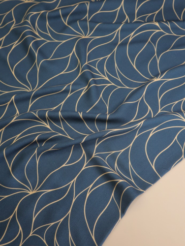 Preview: RESTSTÜCK 0,70m !!! - Viskose Twill mit LENZING™ ECOVERO™ Fasern - Serena - storm - Mind the Maker