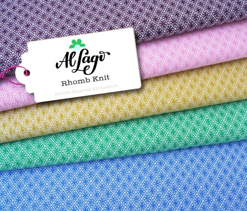 RESTSTÜCK 2,00m !!! - Bio Jacquard Jersey - Diamant - grün/meringa - Al Lago - Hamburger Liebe - Albstoffe