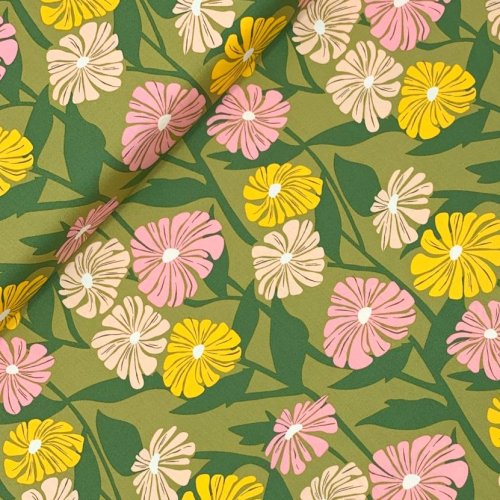 Baumwolle - Growing Path - Flower Bloom - Art Gallery Fabrics