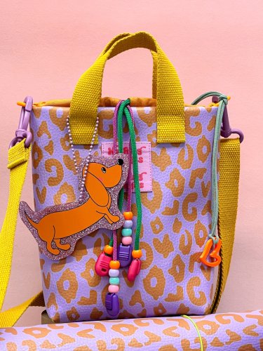 Kunstleder - Happy Collection - Leo - flieder/terracotta - Swafing by Cherry Picking