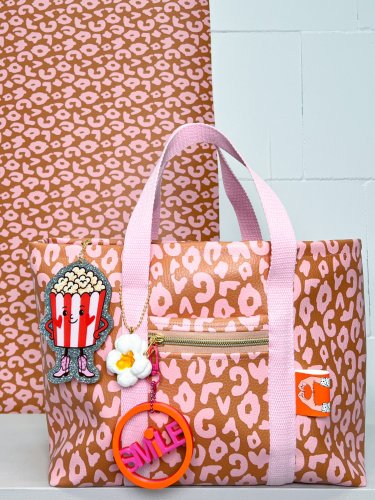 Kunstleder - Happy Collection - Leo - terracotta/rosa - Swafing by Cherry Picking