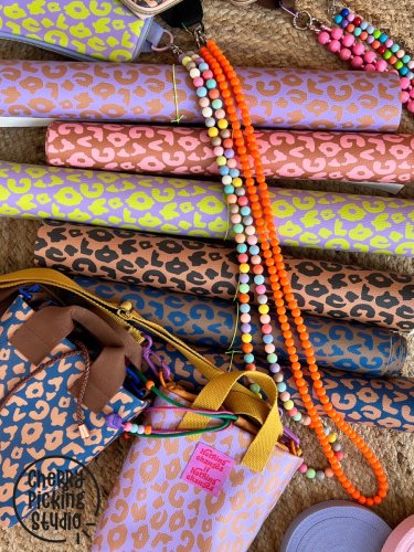 Kunstleder - Happy Collection - Leo - terracotta/rosa - Swafing by Cherry Picking