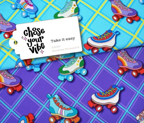 Bio Jersey - Take it easy - Col. 2 lila - Choose your Vibe - Hamburger Liebe - Albstoffe
