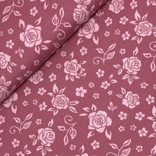 Bio Jacquard - Wilde Rose - rose - Lillestoff