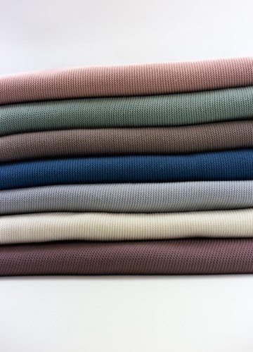 Preview: RESTSTÜCK 0,50m!!! - Wellenstrick - Ella - uni grau - Swafing