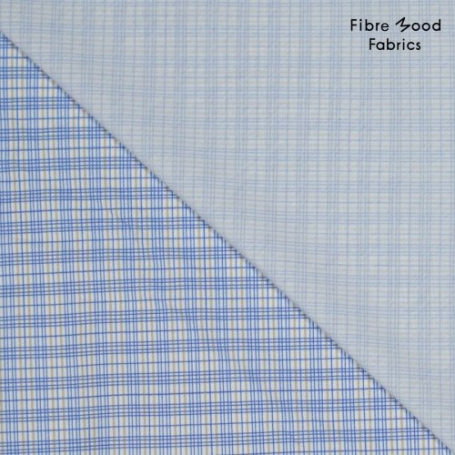Baumwoll Popeline - check - blue/white - Fibremood No. 35